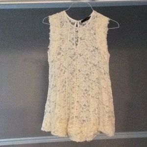 Lacy sheer blouse